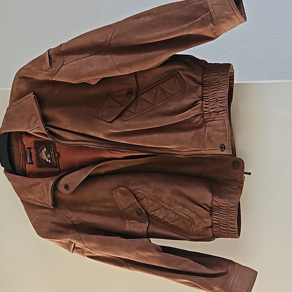 Suede ladies bomber jacket